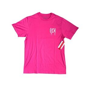 Baseball Lifestyle 101 Mens Graffiti Tee Pink Short Sleeve T-Shirt Large NEW